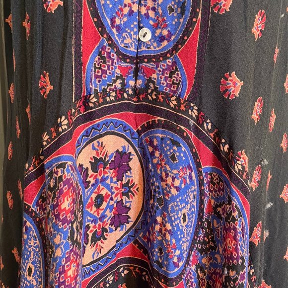 Free People Intimates Boho Floral Razor back Maxi Dress - Picture 3 of 8